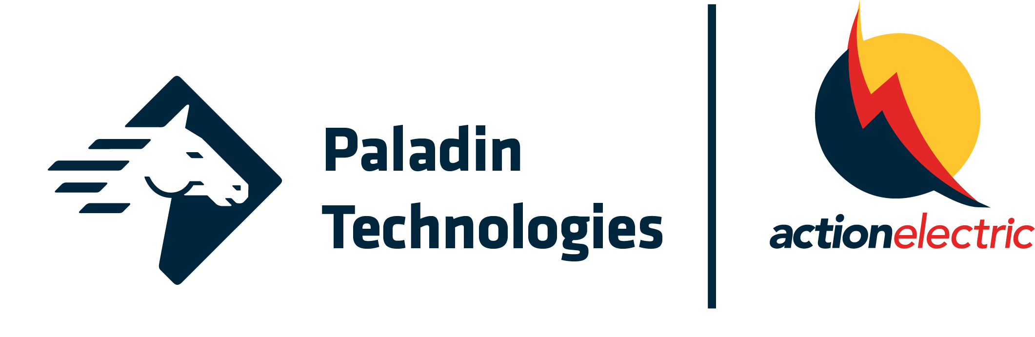 Paladin Technologies x Action Electric logos